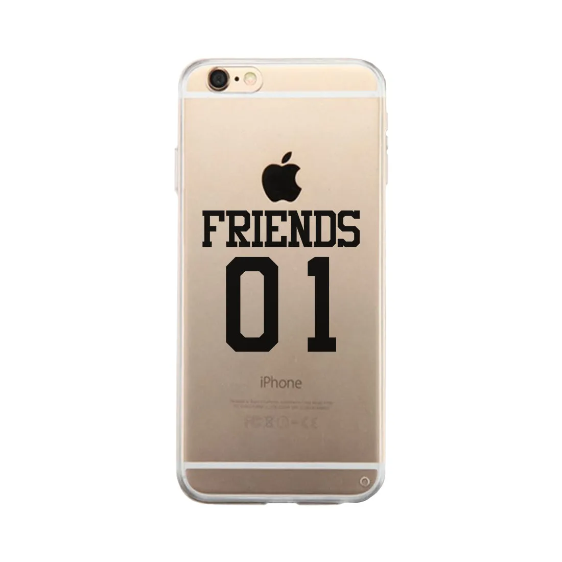 Friend01-RIGHT Clear Case Funny BFF Matching Gift Phone Case Slim