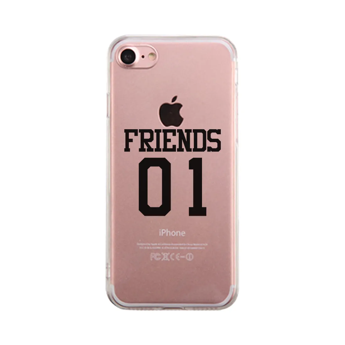 Friend01-RIGHT Clear Case Funny BFF Matching Gift Phone Case Slim