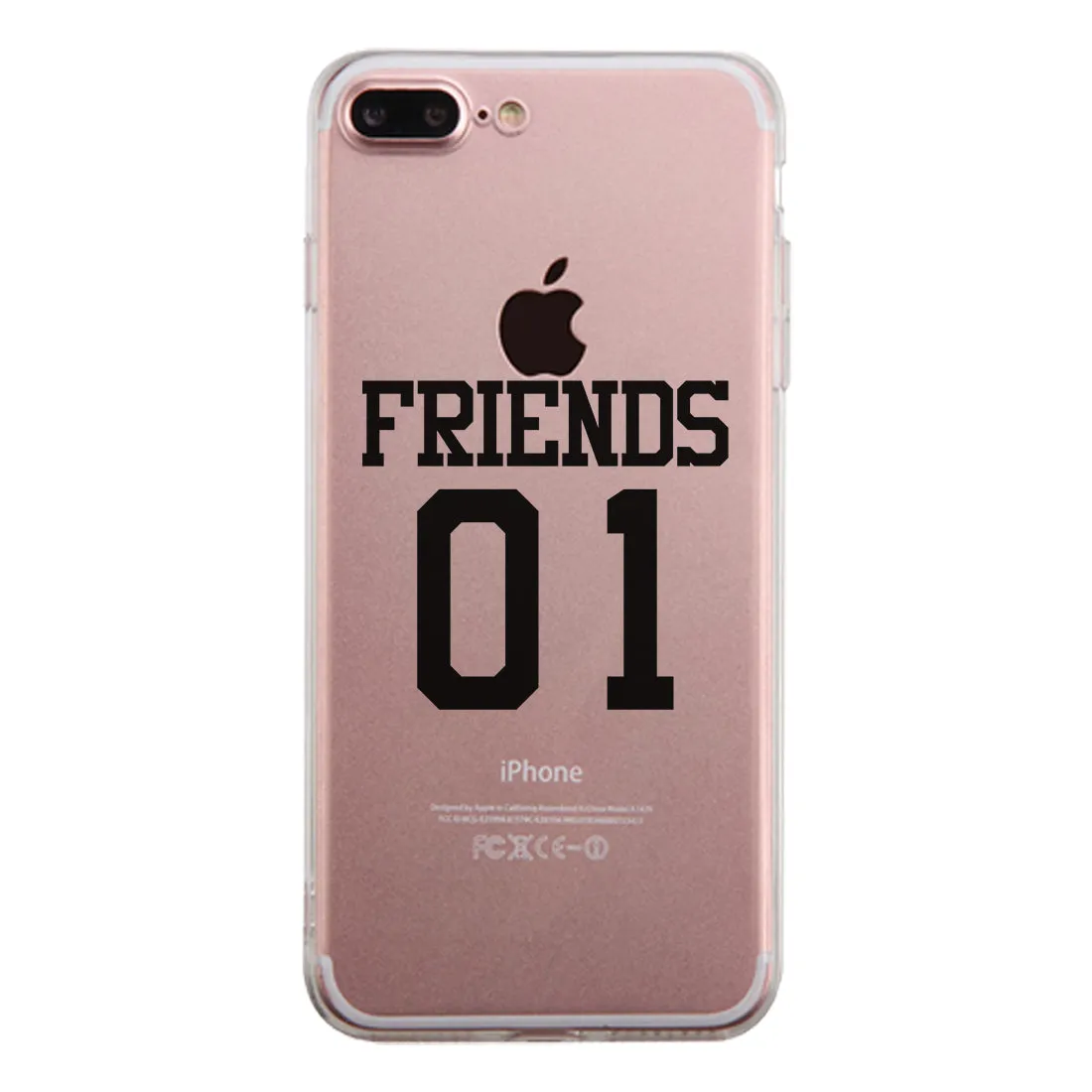 Friend01-RIGHT Clear Case Funny BFF Matching Gift Phone Case Slim