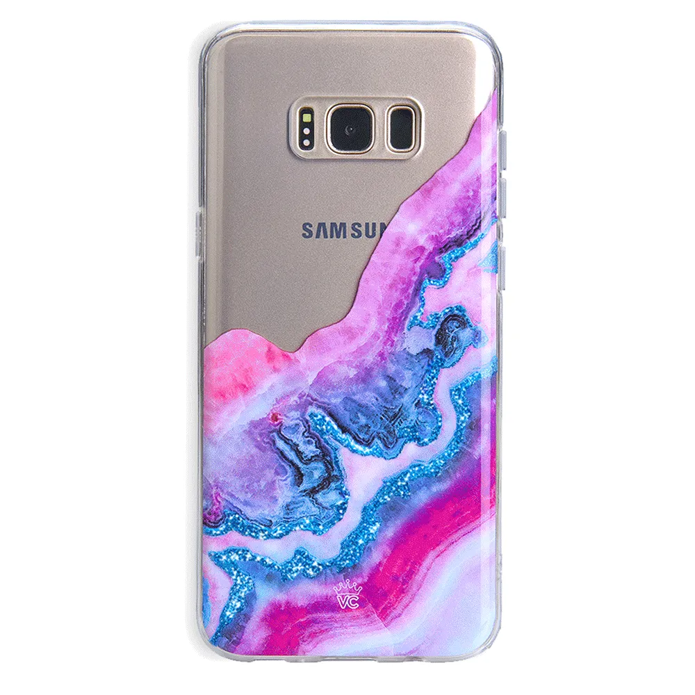 Geode Glitter Clear Samsung Case