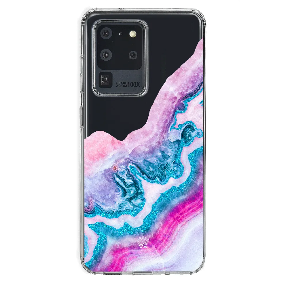 Geode Glitter Clear Samsung Case