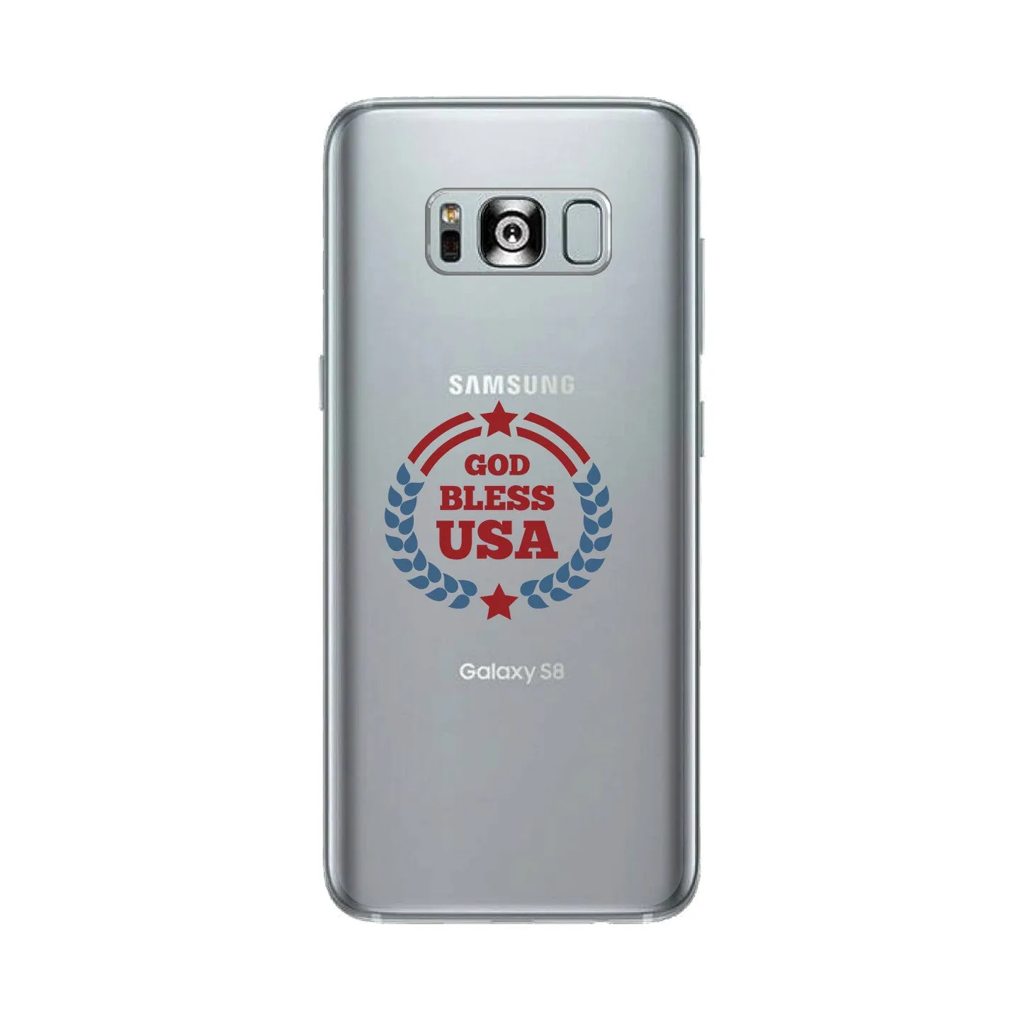 God Bless Usa Clear Phone Case