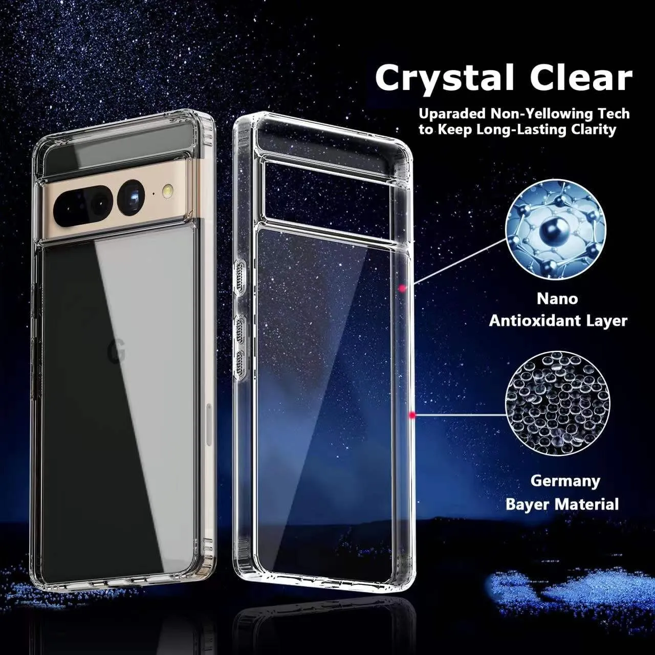 Google Pixel 7 Pro Clear Shockproof Case