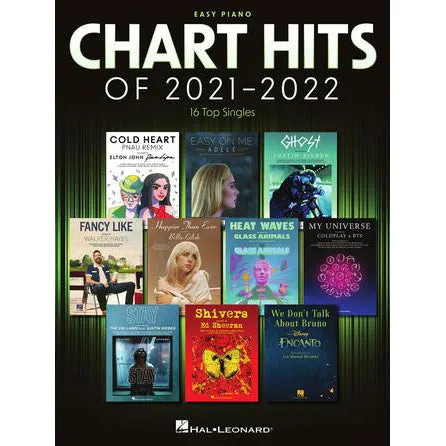 Hal Leonard HL00418042 Chart Hits of 2021-2022