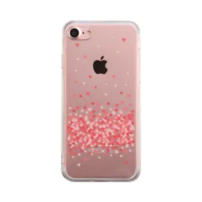 Heart Falling Down Phone Case Cute Clear Phonecase