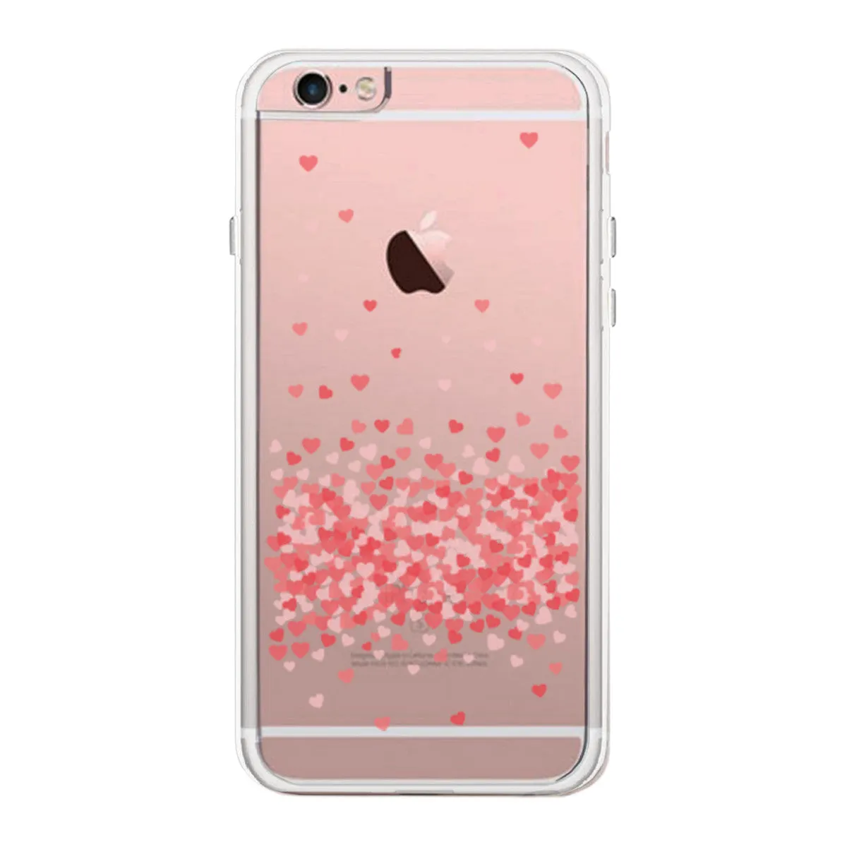 Heart Falling Down Phone Case Cute Clear Phonecase