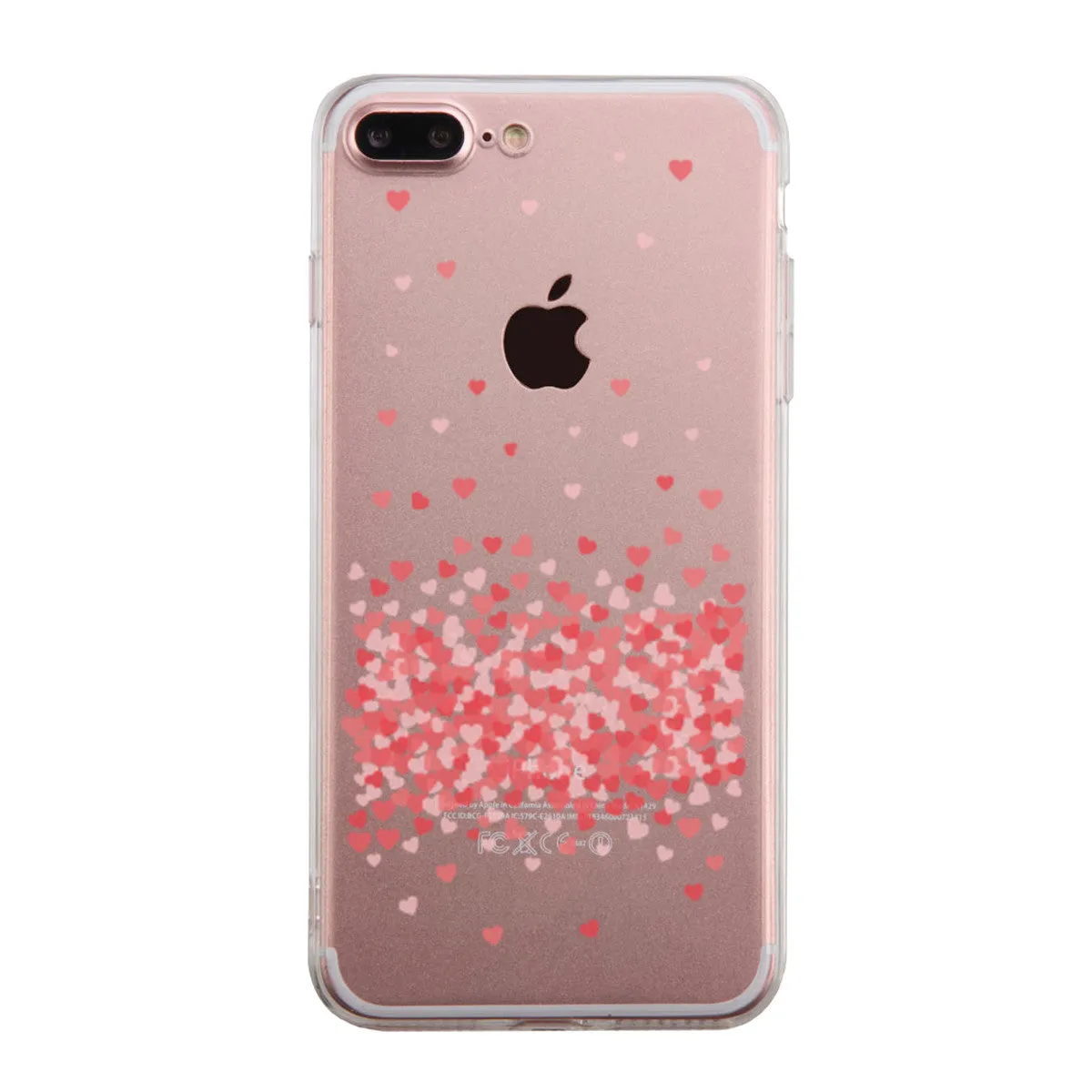 Heart Falling Down Phone Case Cute Clear Phonecase