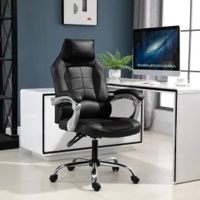 HOMCOM Ergonomic Executive Office Chair Swivel Racing Recliner-Ergonomic Office Chair