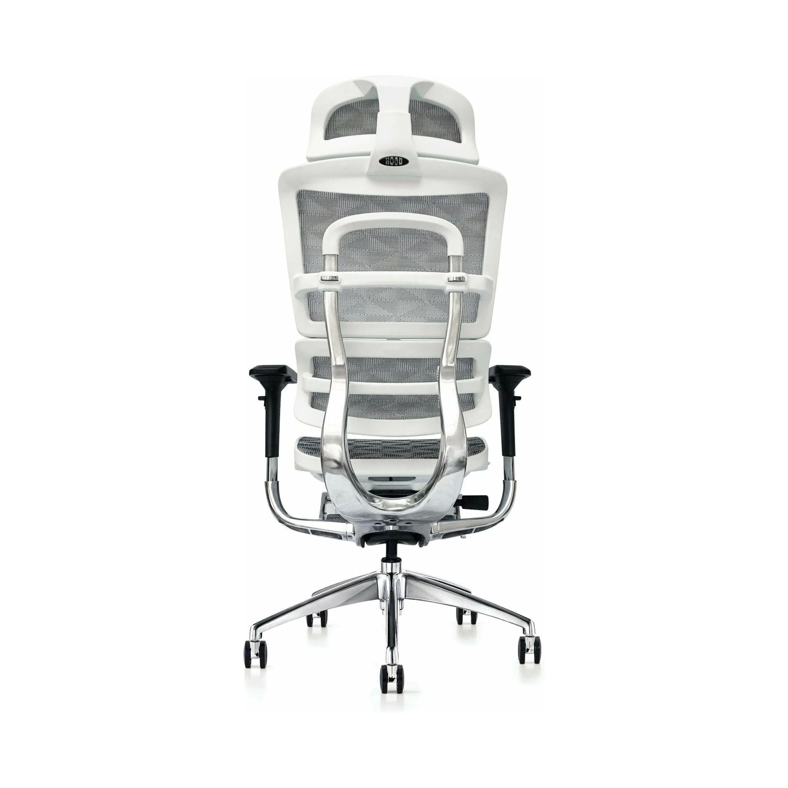 Hood Seating i29 Chair With Integrated Headrest & Leg Rest - White Kite Mesh (In Stock)