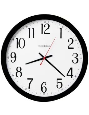 Howard Miller Gallery Wall Clock - White Dial - Black Case