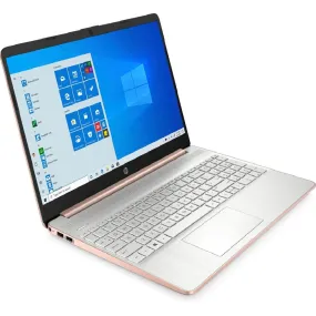 HP 15-ef1073wm 15.6" HD Athlon Silver 3050U 2.3GHz AMD Radeon Graphics 4GB RAM 128GB SSD Win 10 Home Rose Gold