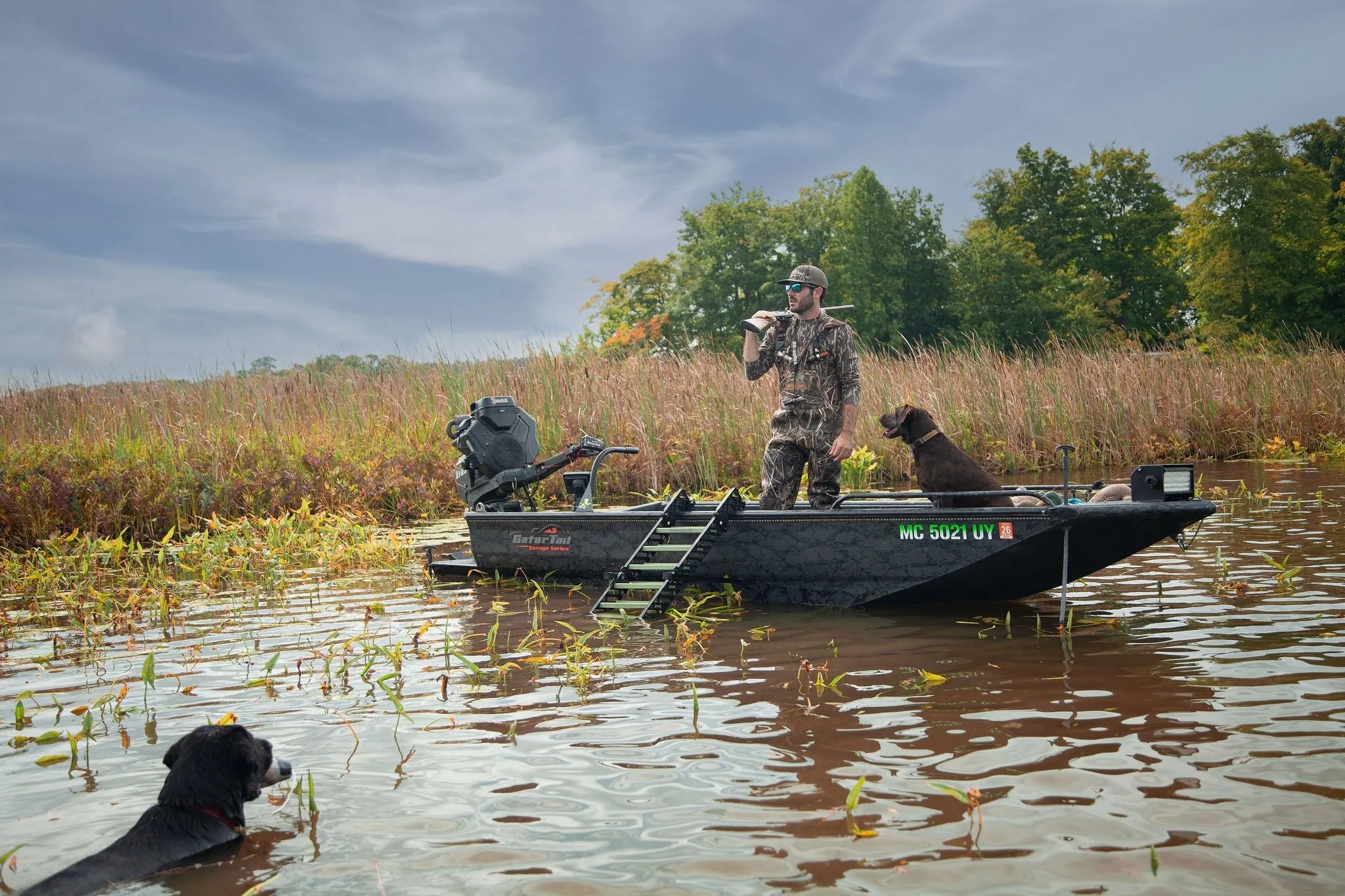 Hunting Boat Dog Ladder