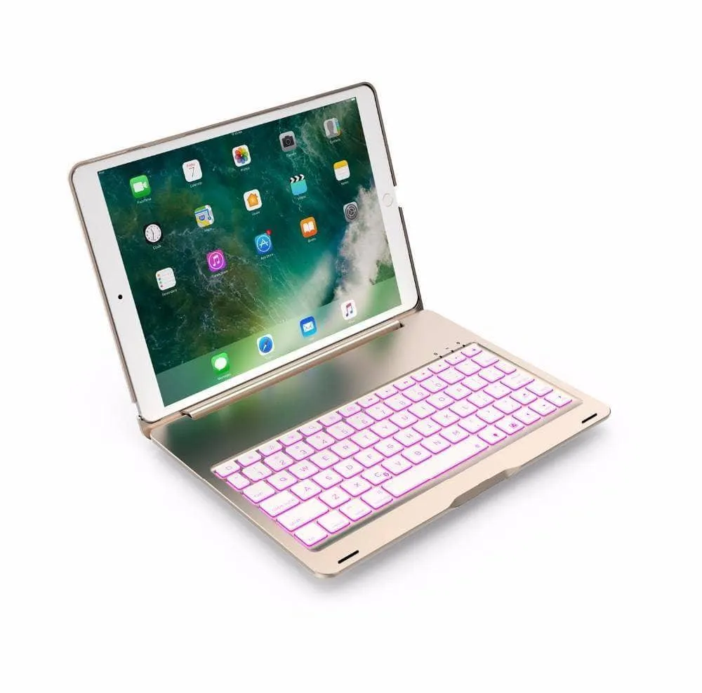 Illumina Backlit Aluminum Wireless Bluetooth Keyboard Case iPad Air 3 2019