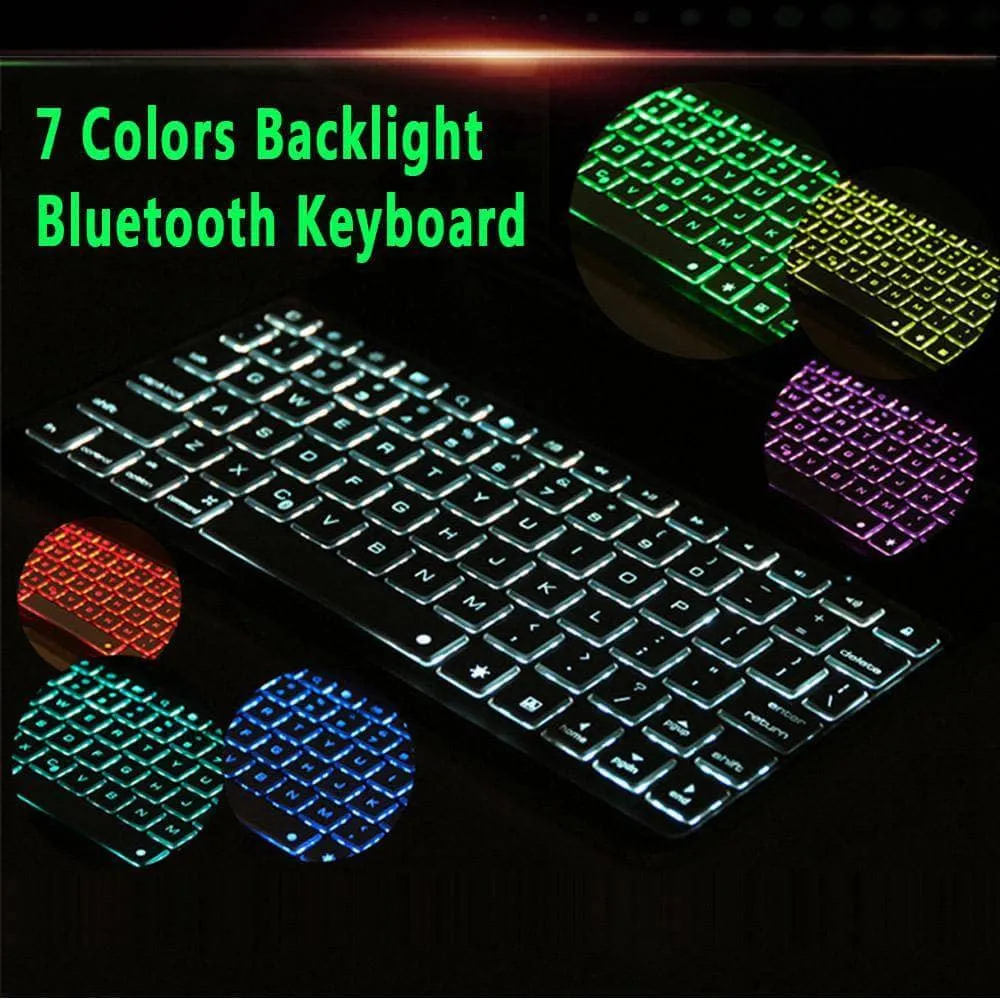 Illumina Backlit Aluminum Wireless Bluetooth Keyboard Case iPad Air 3 2019