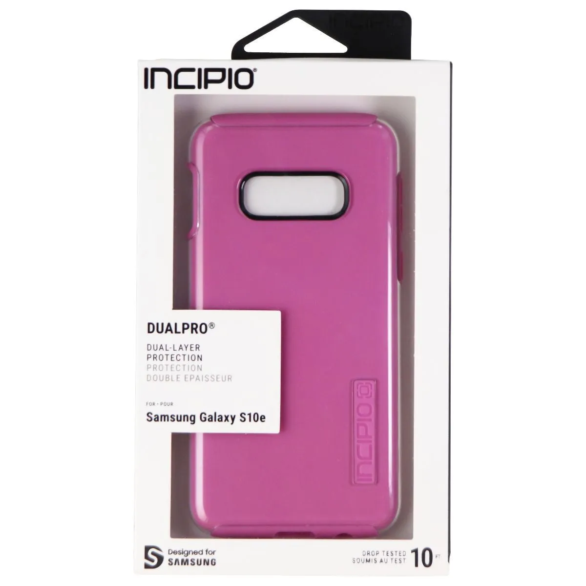 Incipio DualPro Series Case for Samsung Galaxy S10e - Fuchsia Pink/Clear