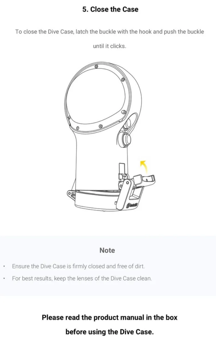 Insta360 ONE R/RS Dive Case - For 360 Lens Dive Case   Vertical Battery Base