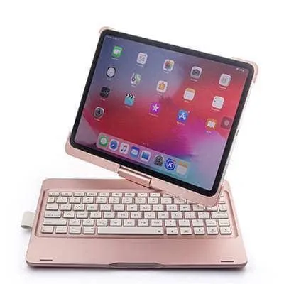 iPad Pro 11 2018 360 Rotation Bluetooth Wireless Backlit Keyboard Case A1980