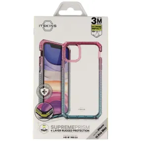 ITSKINS Supreme Prism Series Hard Case for iPhone 11 Pro Max - Pink/Teal/Clear