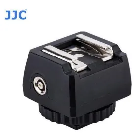 JJC JSC-9 Hot Shoe Adapter with Cold Shoe Foot and 1/4-20 Tripod Socket PC Female Outlet