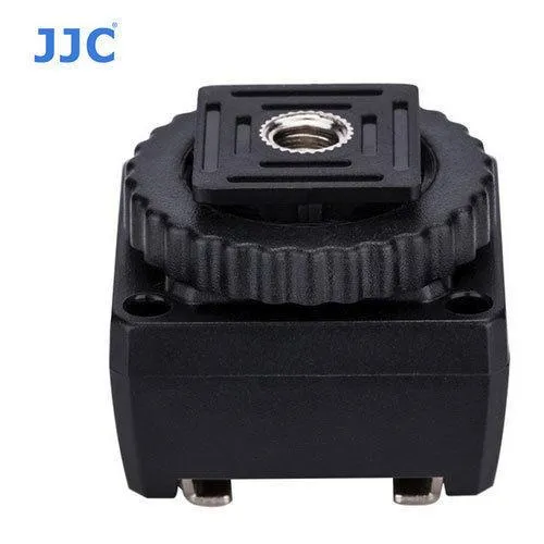 JJC JSC-9 Hot Shoe Adapter with Cold Shoe Foot and 1/4-20 Tripod Socket PC Female Outlet