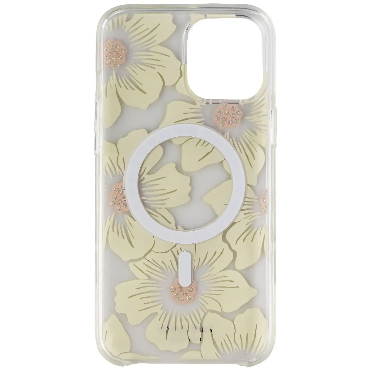 Kate Spade Hardshell Case for MagSafe  iPhone12 Pro Max - Hollyhock Floral Clear