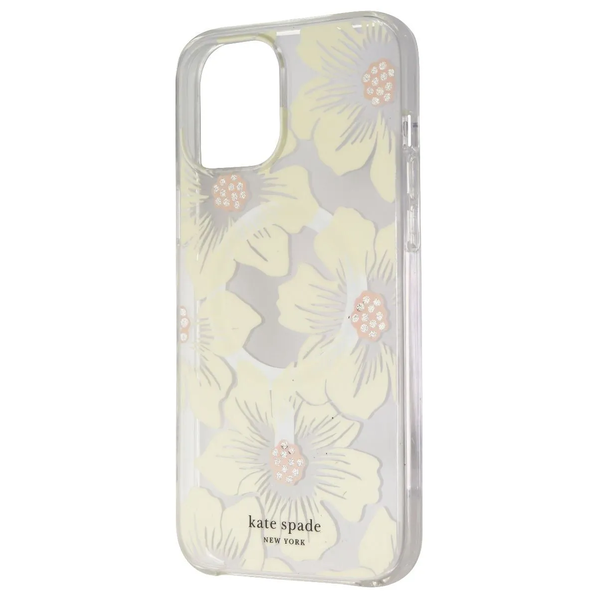 Kate Spade Hardshell Case for MagSafe  iPhone12 Pro Max - Hollyhock Floral Clear