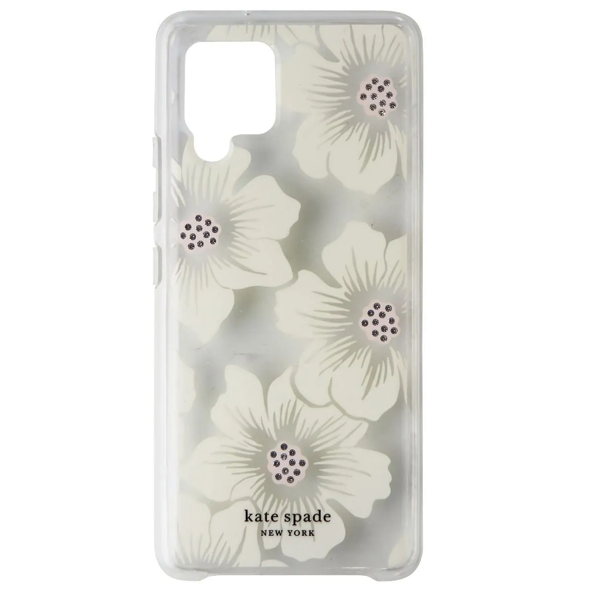 Kate Spade Hardshell Case for Samsung Galaxy A42 5G - Hollyhock Floral Clear