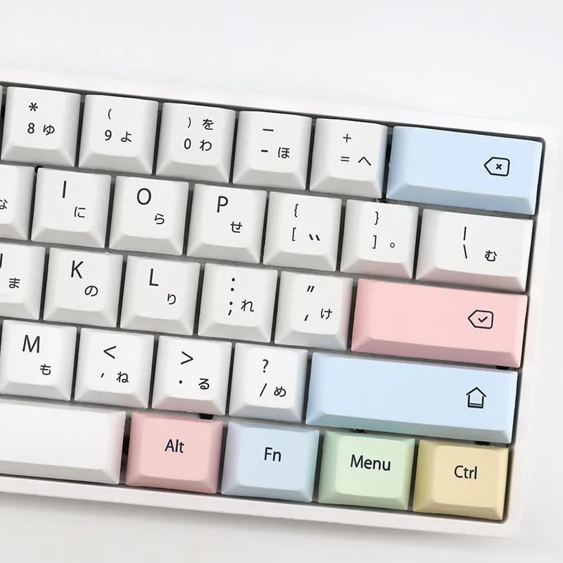 Kawaii keycaps without keyboard | Cute keycaps set | Japanese keycaps set