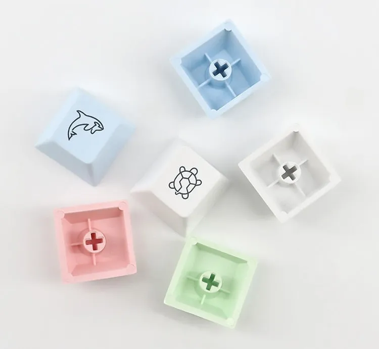 Kawaii keycaps without keyboard | Cute keycaps set | Japanese keycaps set