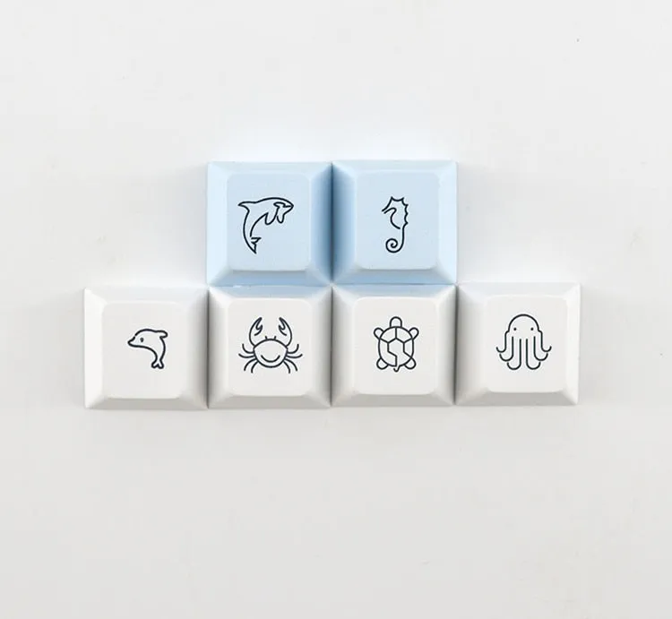 Kawaii keycaps without keyboard | Cute keycaps set | Japanese keycaps set