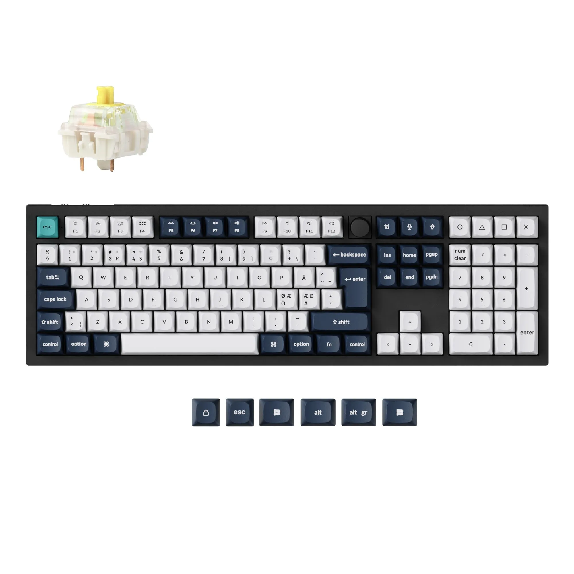 Keychron Q6 Max QMK/VIA Wireless Custom Mechanical Keyboard ISO Layout Collection