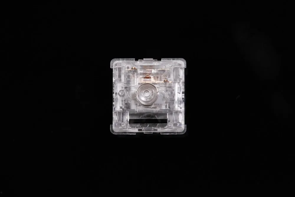 LCET Ice World Switch RGB Linear 50g Switches For Mechanical keyboard mx stem 5pin Clear body white stem