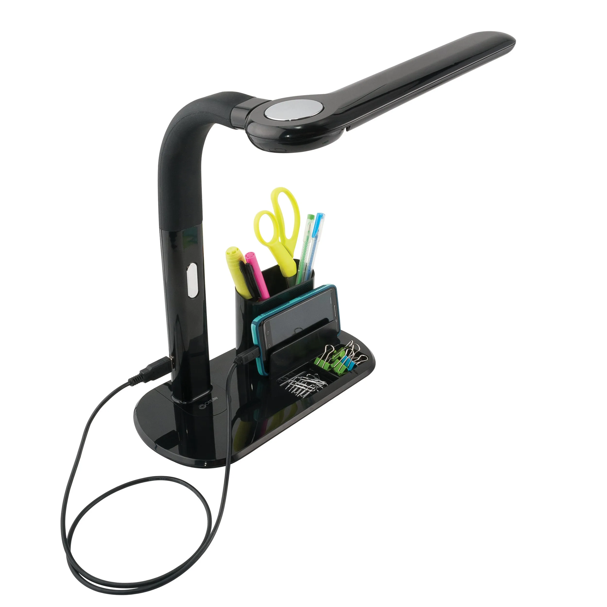 LED Pivoting Bankers Lamp with USB