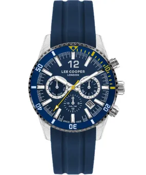 Lee Cooper  Men's Watch Blue Dial Blue Rubber Strap, LC07628.399