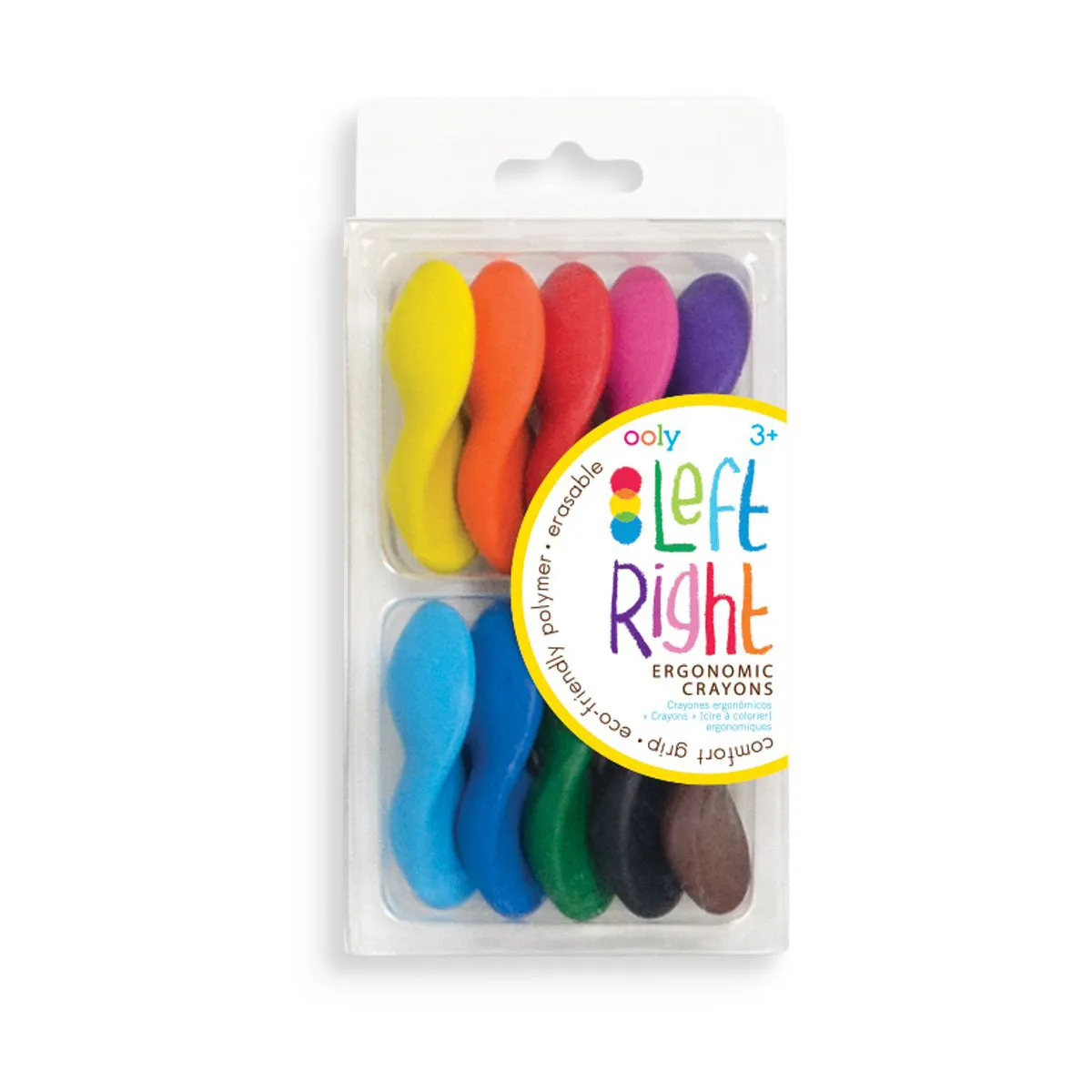 Left Right Ergonomic Crayons