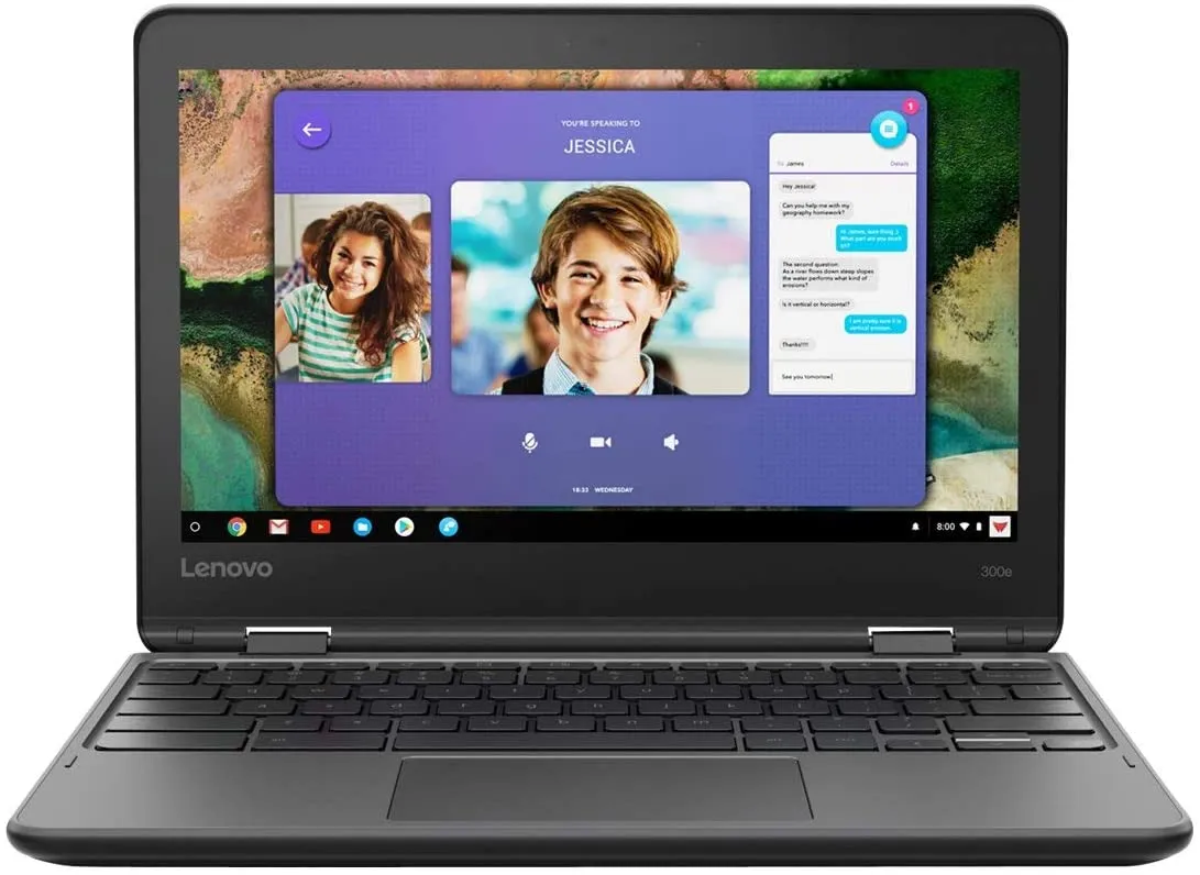 Lenovo 300e 2nd Gen 11.6" TouchScreen Chromebook - MediaTek MT8173C 4GB RAM 32GB SSD Webcam Chrome OS AUE 2029