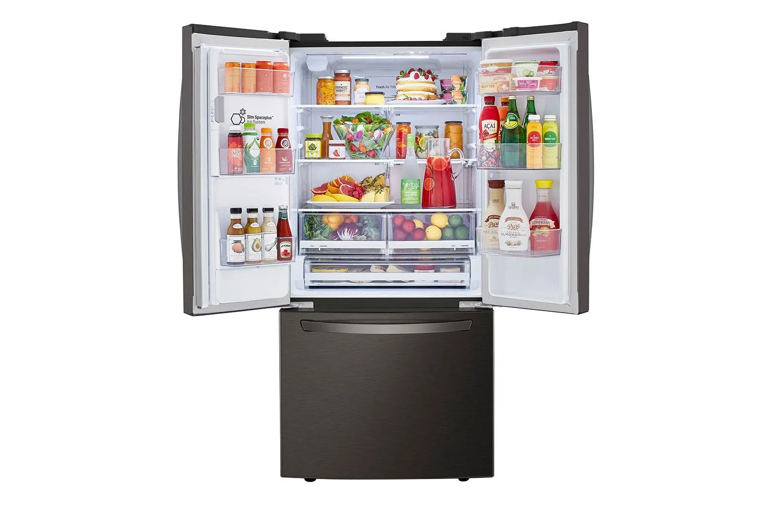 Lg 25 cu. ft. Smart Wi-Fi Enabled French Door Refrigerator