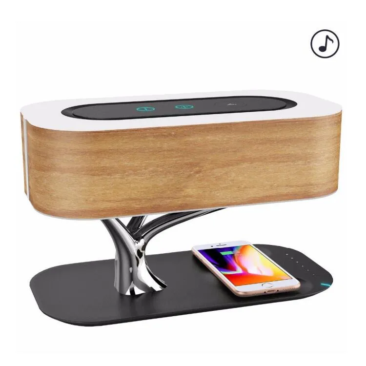 Light of the tree new technology fast wireless charger with speaker and bedside lamp