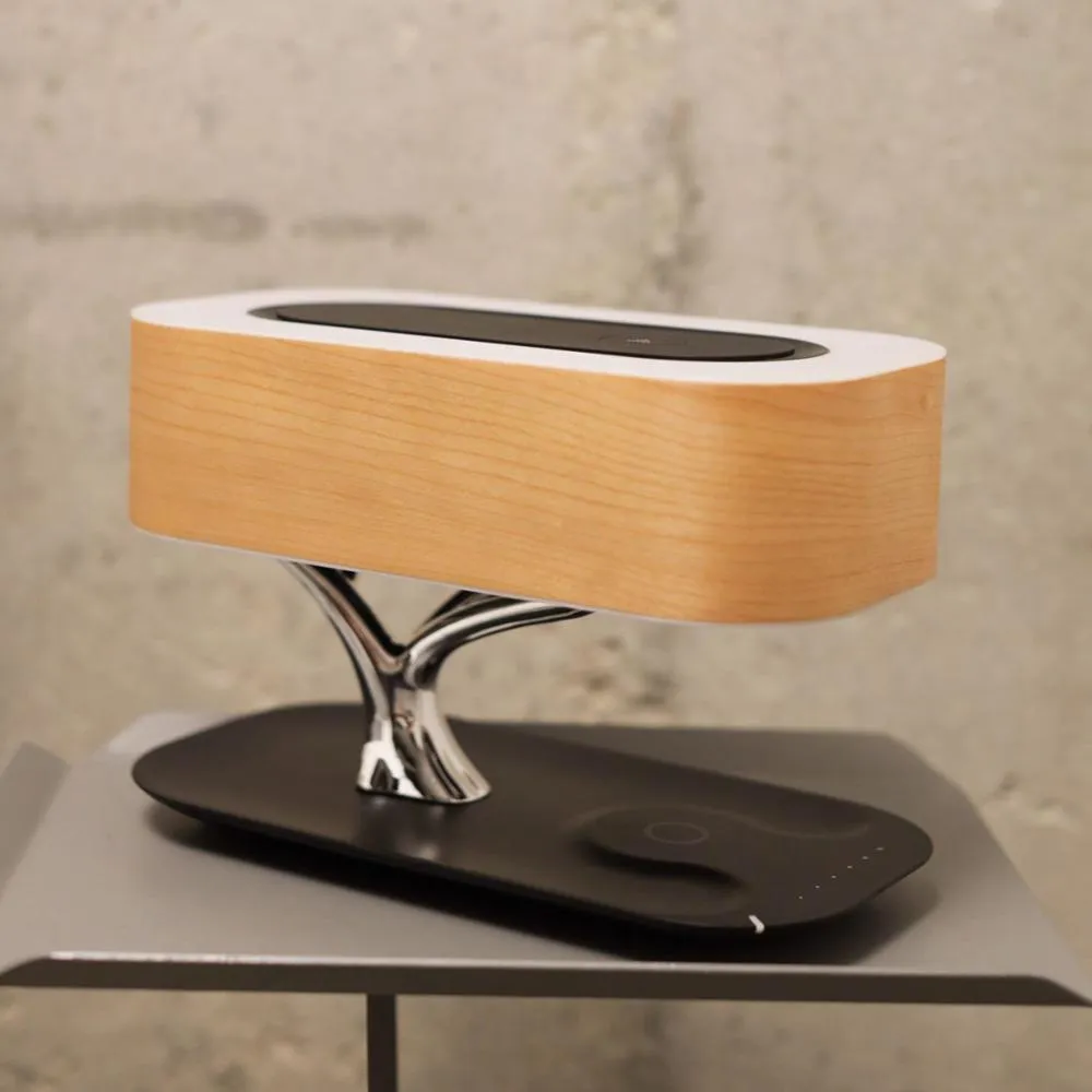 Light of the tree new technology fast wireless charger with speaker and bedside lamp