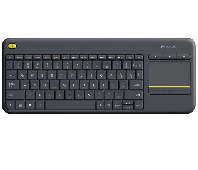 LOGITECH K400 PLUS WL TOUCH KEYBOARD BLACK