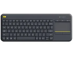 LOGITECH K400 PLUS WL TOUCH KEYBOARD BLACK