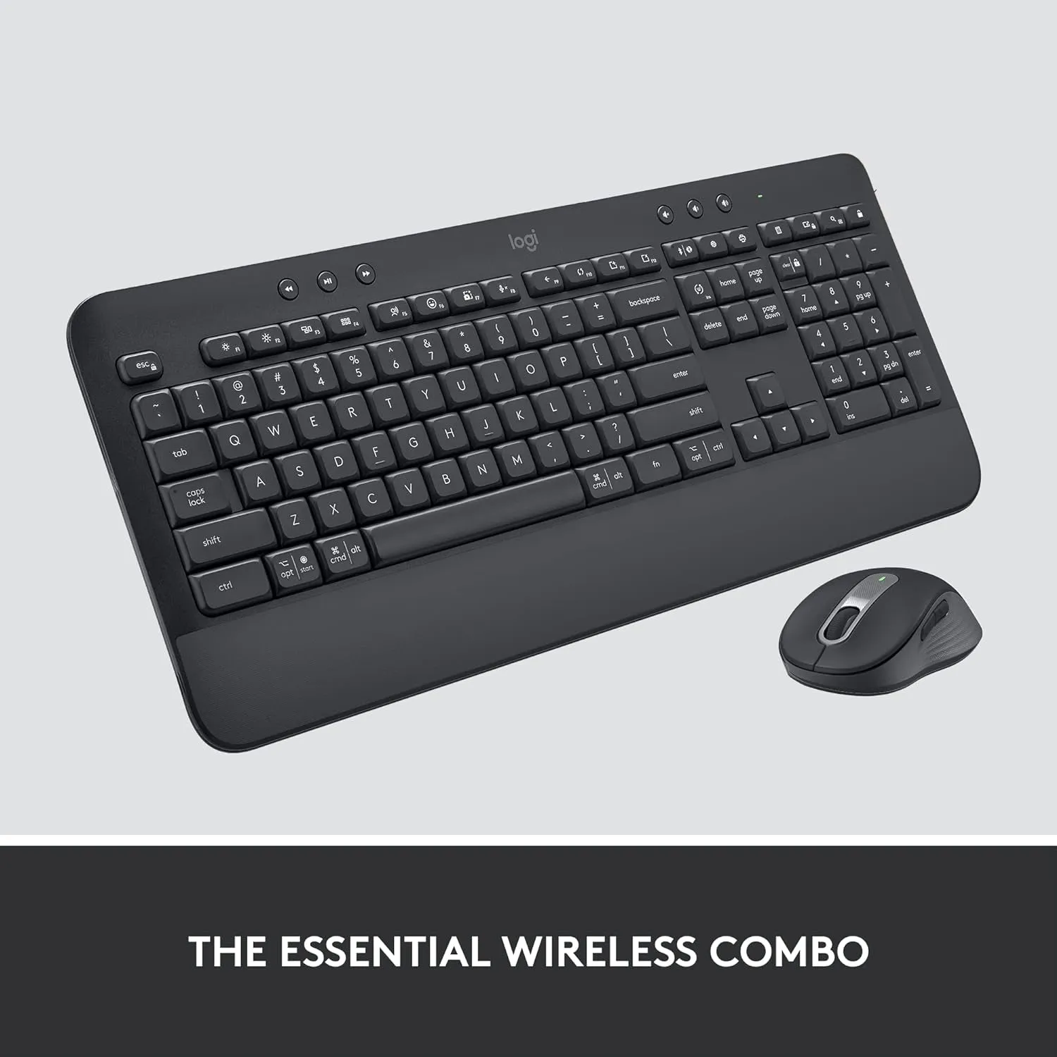 Logitech Signature MK650 Combo for Business, Wireless Mouse and Keyboard, Logi Bolt, Bluetooth, Smartwheel, Globally Certified, Windows/Mac/Chrome/Linux - Graphite