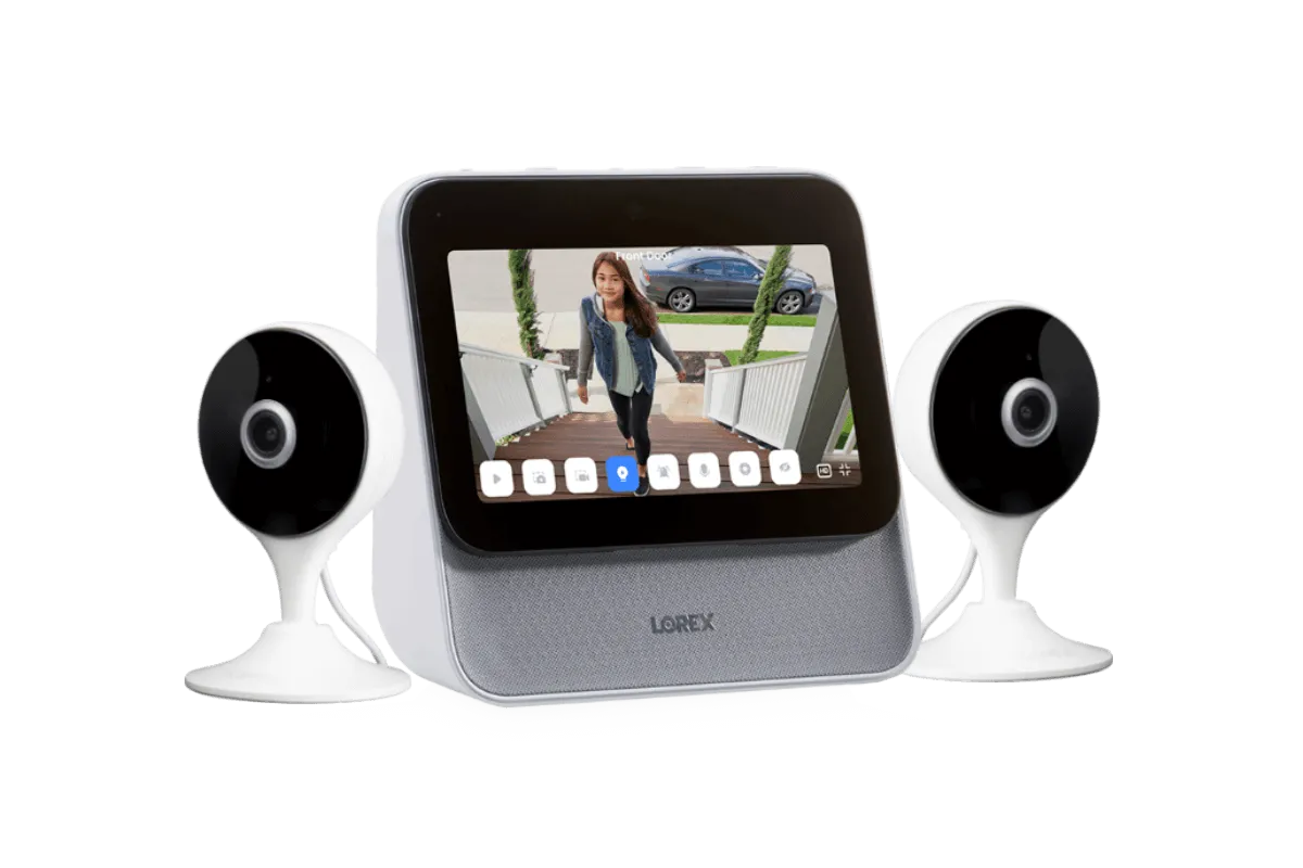 Lorex Smart Home Security Center with Two 2K Indoor Cameras