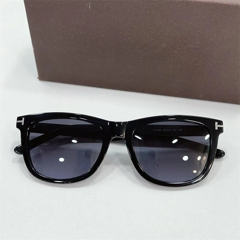 Luxury Men's Sunglasses Tom For Round Sunglasses Men FT1046 Acetate Retro Sun Glasses For Man Fashion Wiht Oringinal Case