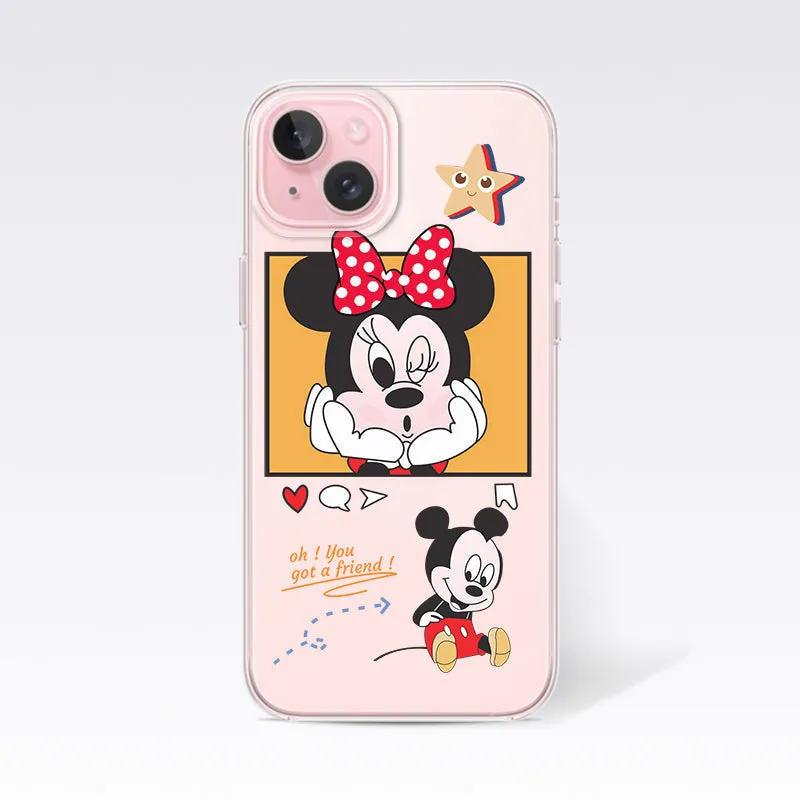 Mickey and Minnie- Minnie Clear Silicon Cover