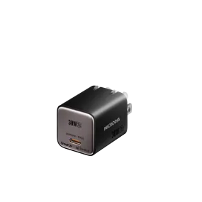 MICRODIA SMARTCube™ Nano 30W GaN Pro Wall Charger, Dual-Port, USB-C PD3.0   USB-A QC3.0