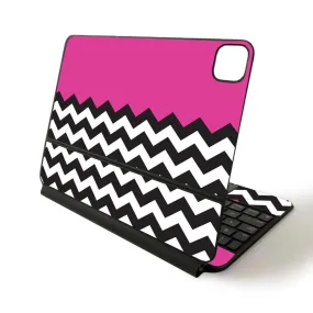 MightySkins APIPSK1120-Hot Pink Chevron Skin for Apple Magic Keyboard