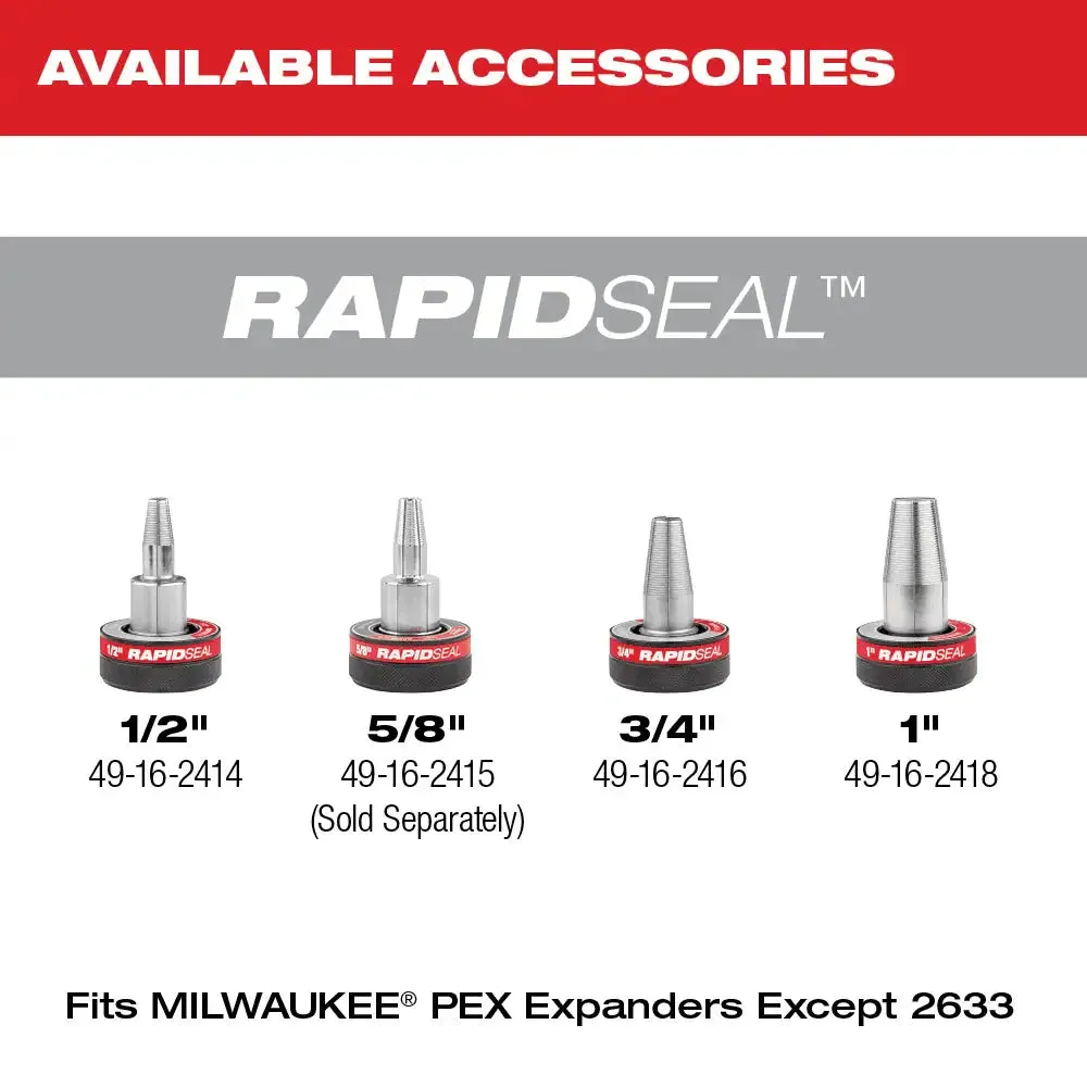 Milwaukee M12 FUEL ProPEX‚® Expander Kit with 1/2"-1" RAPID SEAL ProPEX‚® Expander Heads