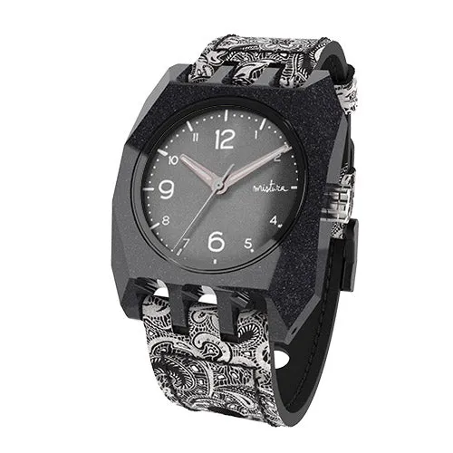 Mistura Volkano Arkitekt Mineral Wristwatch (Black   White)