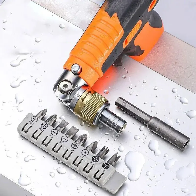 Multifunction Rachet Screwdriver Set - All in One Craftsman Tool with 180 Degree Pivoting Adjustable Angle